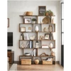 Bokhylle Oppbevaringshyller 6-etasjes Vintage Brun 190,5 cm