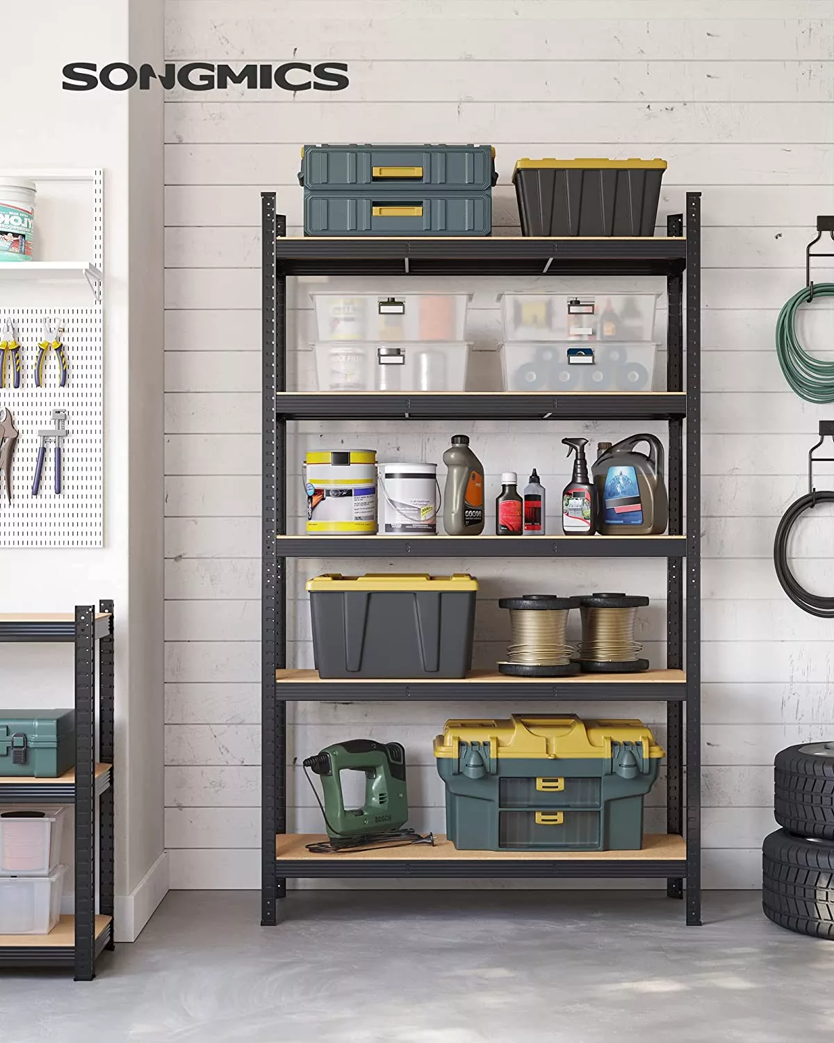 Oppbevaringshyller Kjellerhyller 120 x 60 x 200 cm - 875 kg Oppbevaringshyller Kjellerhyller 120 x 60 x 200 cm - 875 kg