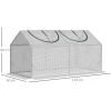 Tunnel Drivhus med vindu 120 x 60 x 60 cm