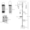 Fugle Materstasjon med bunn 208 cm Mat/vann