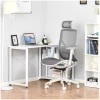 Kontorstol Grå Mesh Stoff Justerbar Armlen, Nakkestøtte 67 x 65 x 128 cm
