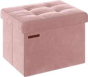 Krakk med oppbevaringsfløyel Rosa 31 x 41 x 31 cm