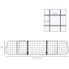Hundegitter for Bil Metall Svart Justerbar (91-152) x 30 cm