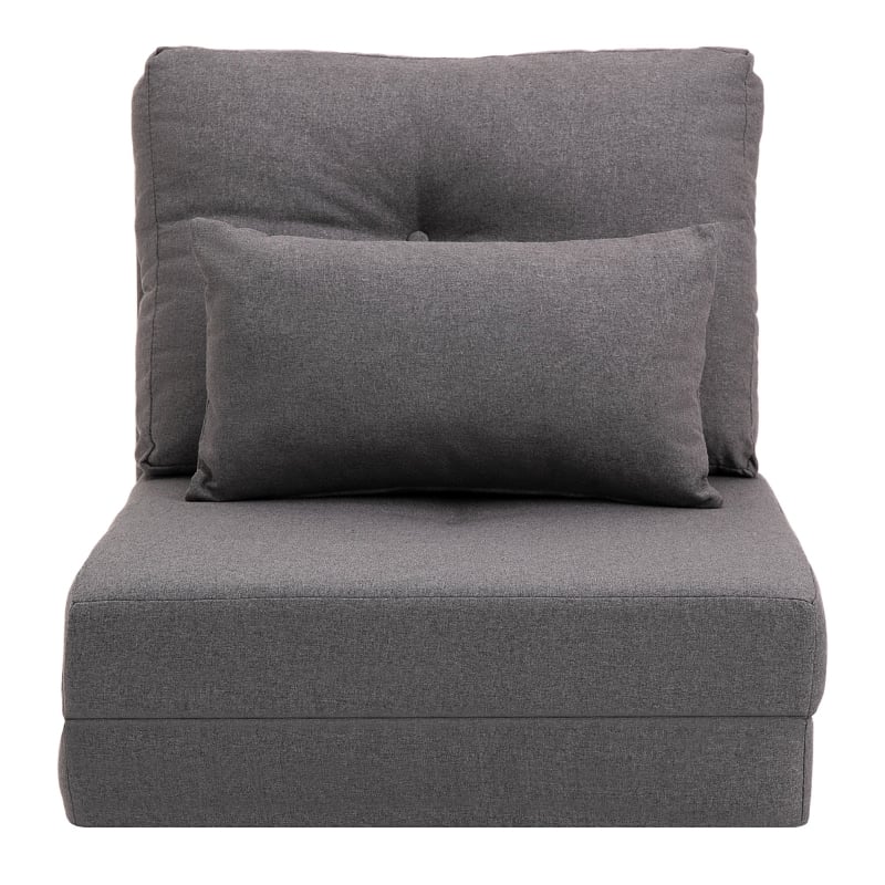Seng Lenestol 3-i-1 Design 60 x 80 x 56 cm Mørkegrå