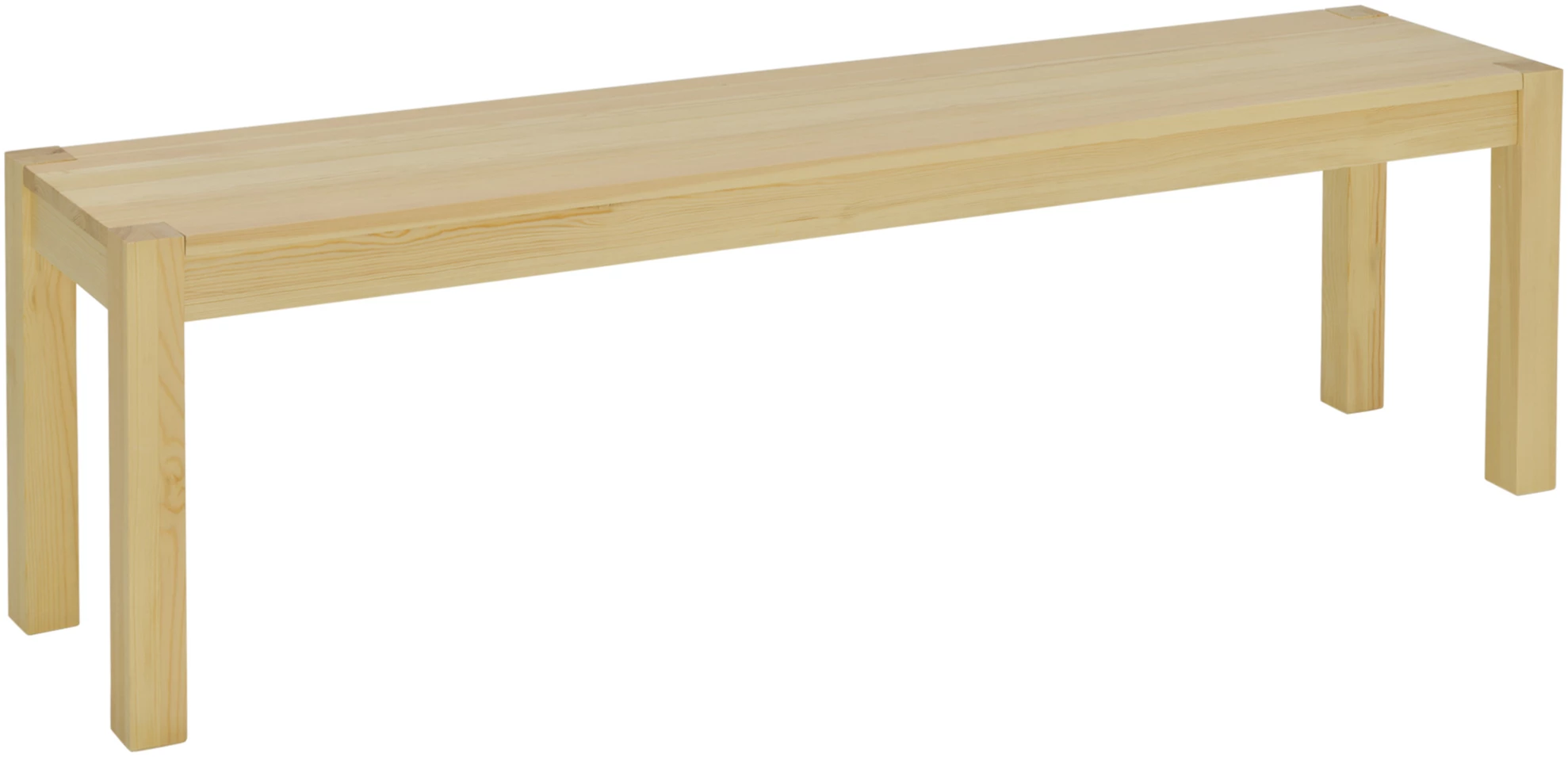 Trebenk i tre 3-seter 150B x 33D x 45H cm natur Trebenk i tre 3-seter 150B x 33D x 45H cm natur