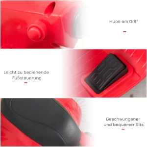 Barnemotorsykkel VESPA Rød 18-36 måneder