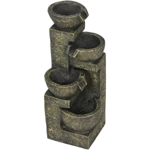 Hagefontene Svart 25 x 24 x 60 cm Justerbar Hastighet Hagefontene Svart 25 x 24 x 60 cm Justerbar Hastighet