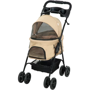 Sammenleggbar Hundevogn Beige 67 × 45 × 96 Cm  