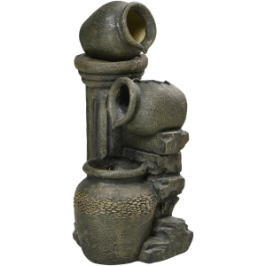Hagefontene Grå 25 × 24 × 60 Cm Værbestandig Hagefontene Grå 25 × 24 × 60 Cm Værbestandig