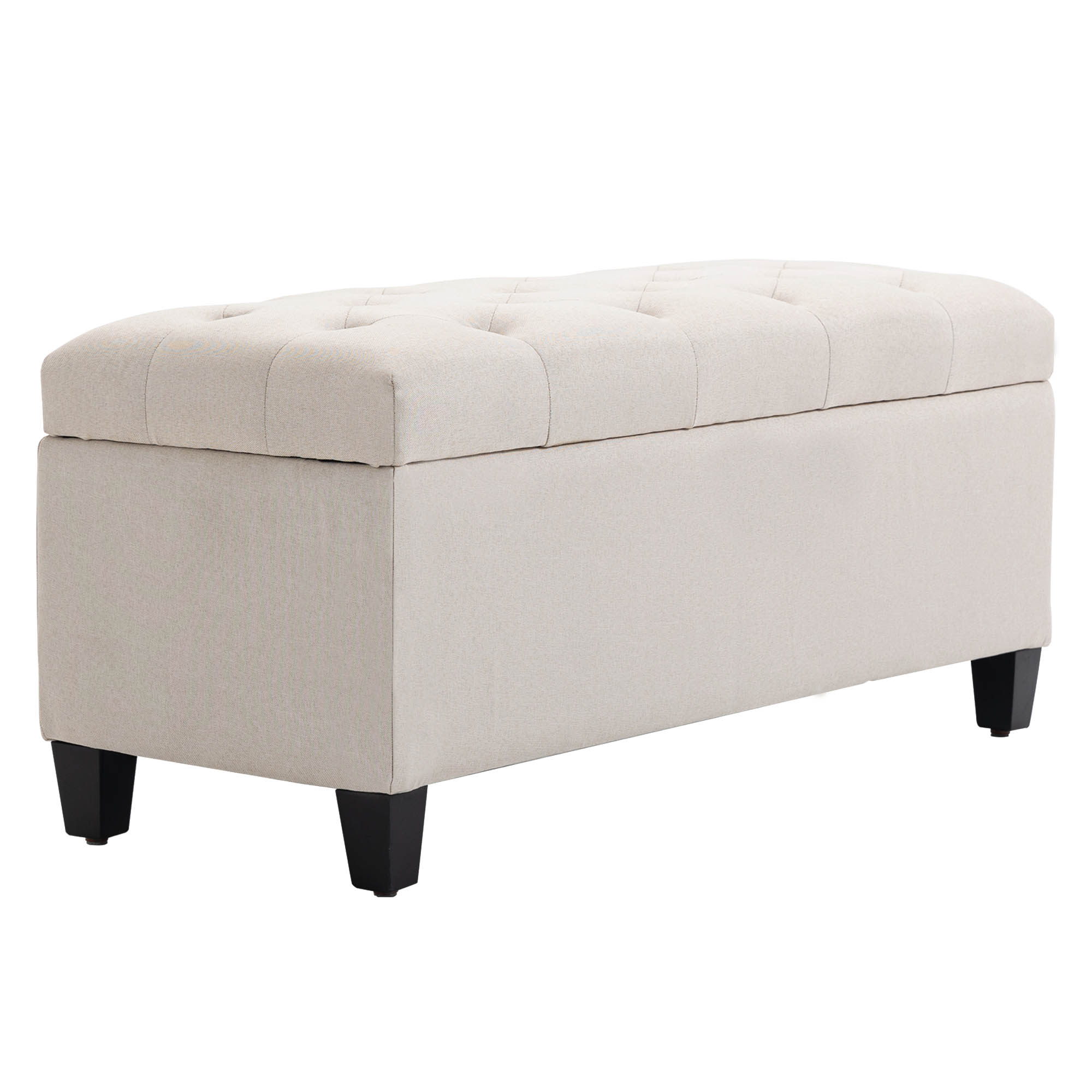 Hallbenk - Sengebenk med oppbevaring 100 x 40 x 44 cm Beige