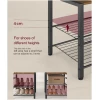 4-i-1 Entrémøbel med kleshenger, skooppbevaring, benk Vintage brun 140 x 120 x 190 cm