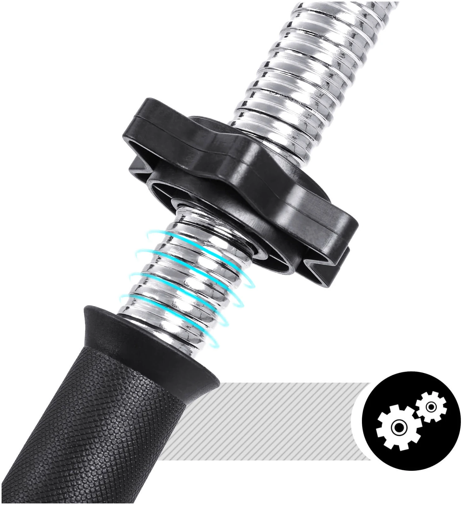 Hantlersett 16 skiver med vektstang - 8 x 2,5 kg, 4 x 1,25 kg, 4 x 1 kg Hantlersett 16 skiver med vektstang - 8 x 2,5 kg, 4 x 1,25 kg, 4 x 1 kg