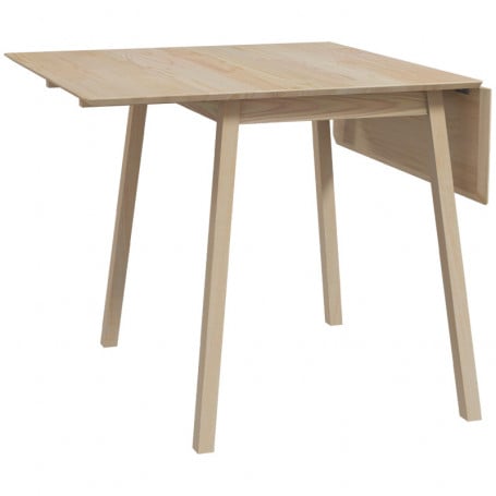 Sammenleggbart Spisebord Natur 110 X 86 X 75 Cm Tre