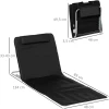Sammenleggbar Solseng Svart 48 x 134 x 33–43 cm Metall