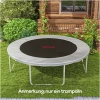 Rund Trampolinmatte Oransje Polypropylen