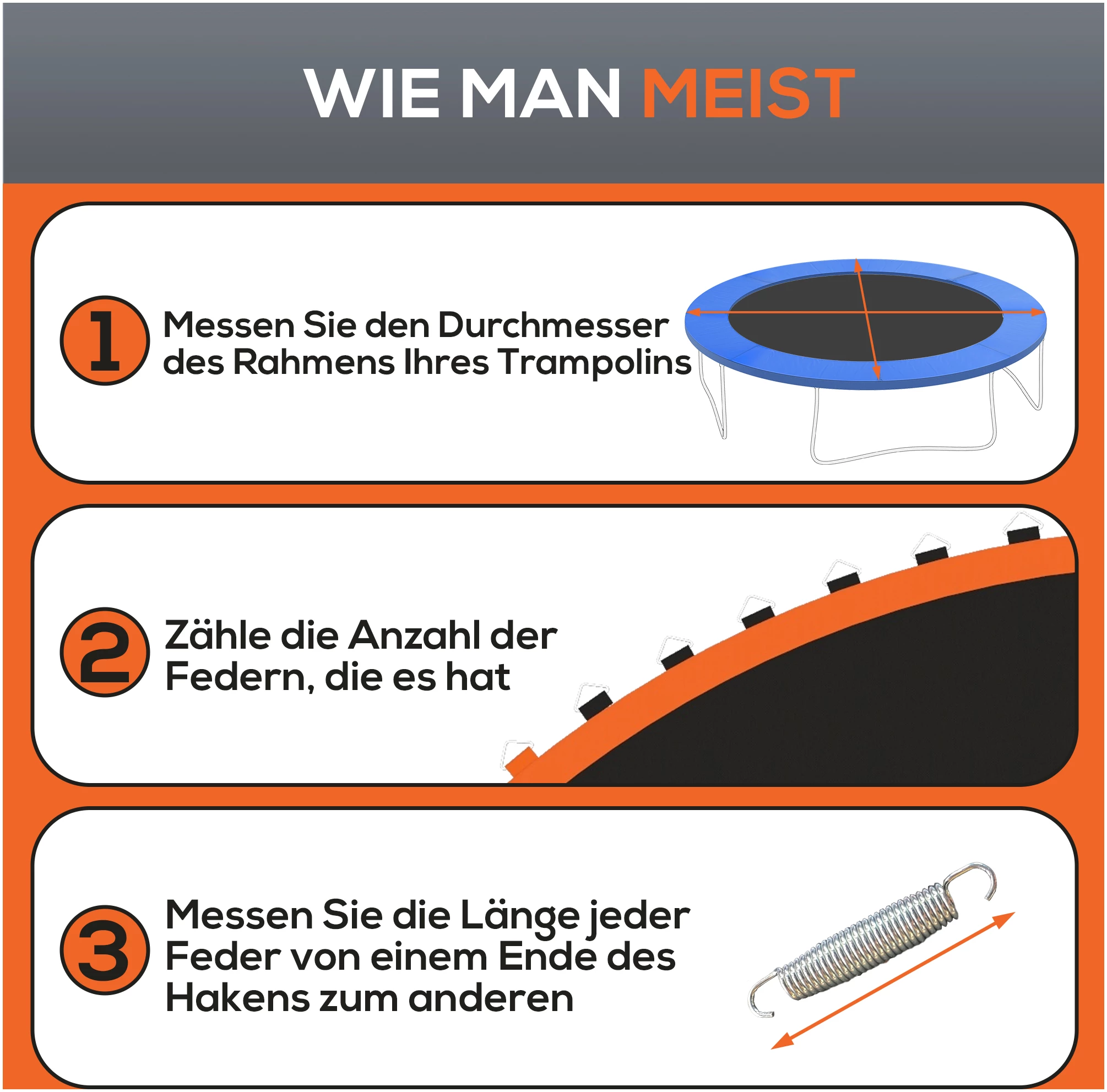 Hoppematte Erstatning Til Trampoline 3,66 M Oransje Svart Polypropylen AS Hoppematte Erstatning Til Trampoline 3,66 M Oransje Svart Polypropylen AS