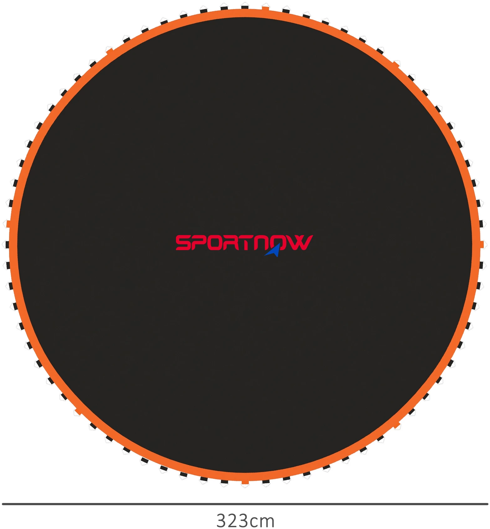 Hoppematte Erstatning Til Trampoline 3,66 M Oransje Svart Polypropylen AS Hoppematte Erstatning Til Trampoline 3,66 M Oransje Svart Polypropylen AS