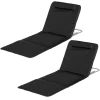 Sammenleggbar Solseng Svart 48 x 134 x 33–43 cm Metall