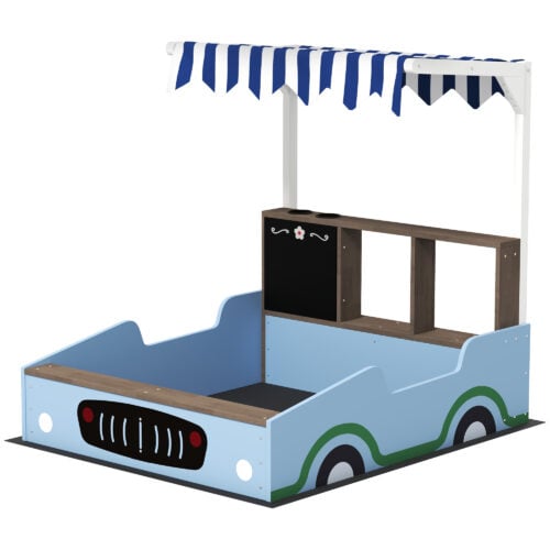 Sandkasse for barn bilformet med benk og kalesje 108 cm sandkasse lekehus AS Sandkasse for barn bilformet med benk og kalesje 108 cm sandkasse lekehus AS