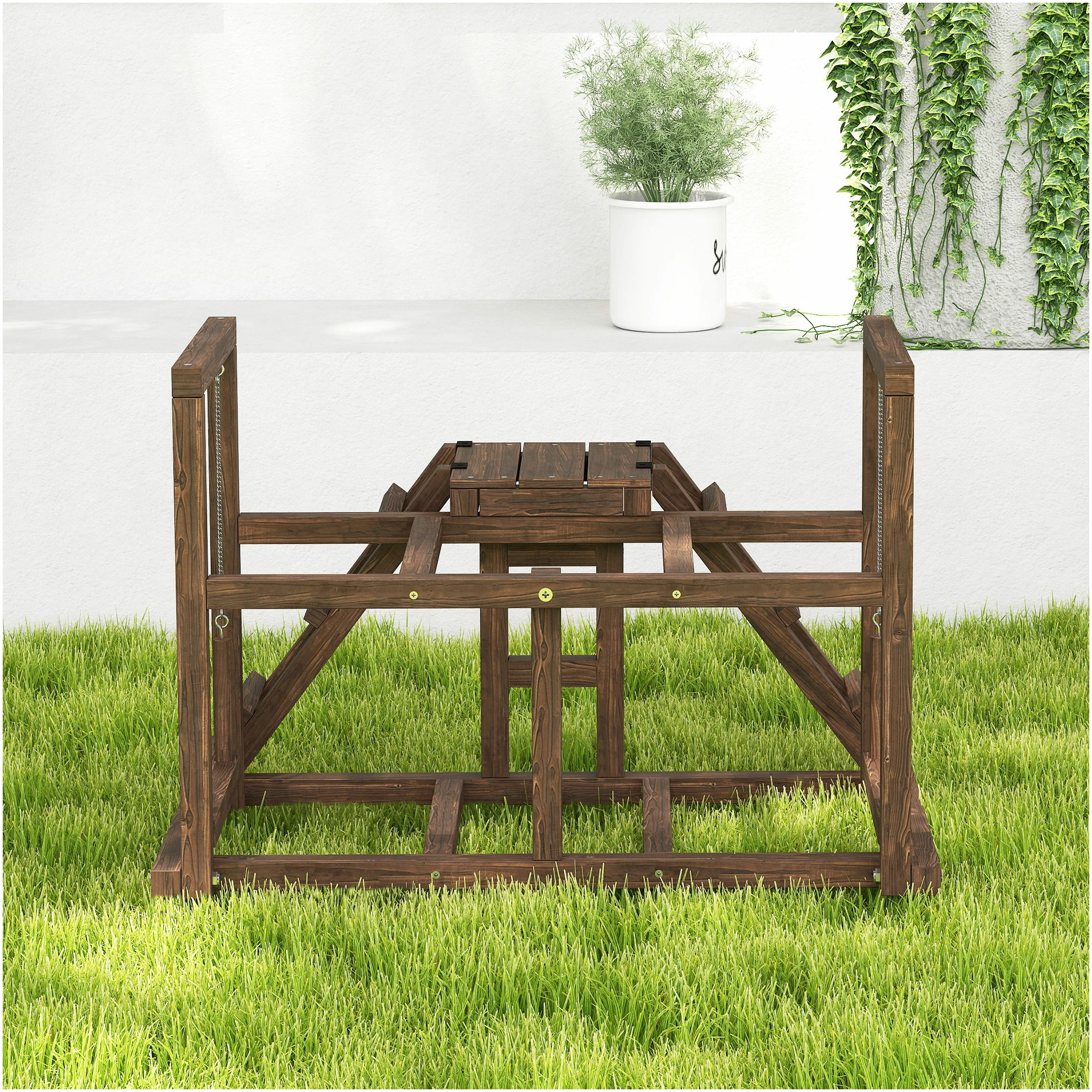 Aktivitetsstativ for høns med husker, ramper og sittepinner AS Aktivitetsstativ for høns med husker, ramper og sittepinner AS