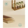 Baderomshylle for Gulv- / Veggmontering med 3 Justerbare Hyller 60 x 15 x 54 cm Bambus
