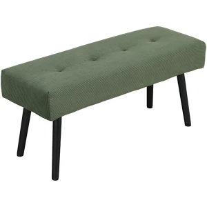 Gangbenk / Sengebenk i Kordfløyel – 100 x 36 x 45 cm – Grønn AS 