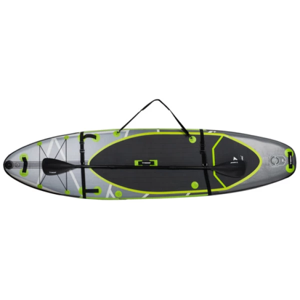 Stor SUP-brett 350×84×15 cm med sete, åre, pumpe og vanntette tilbehør – opptil 170 kg  