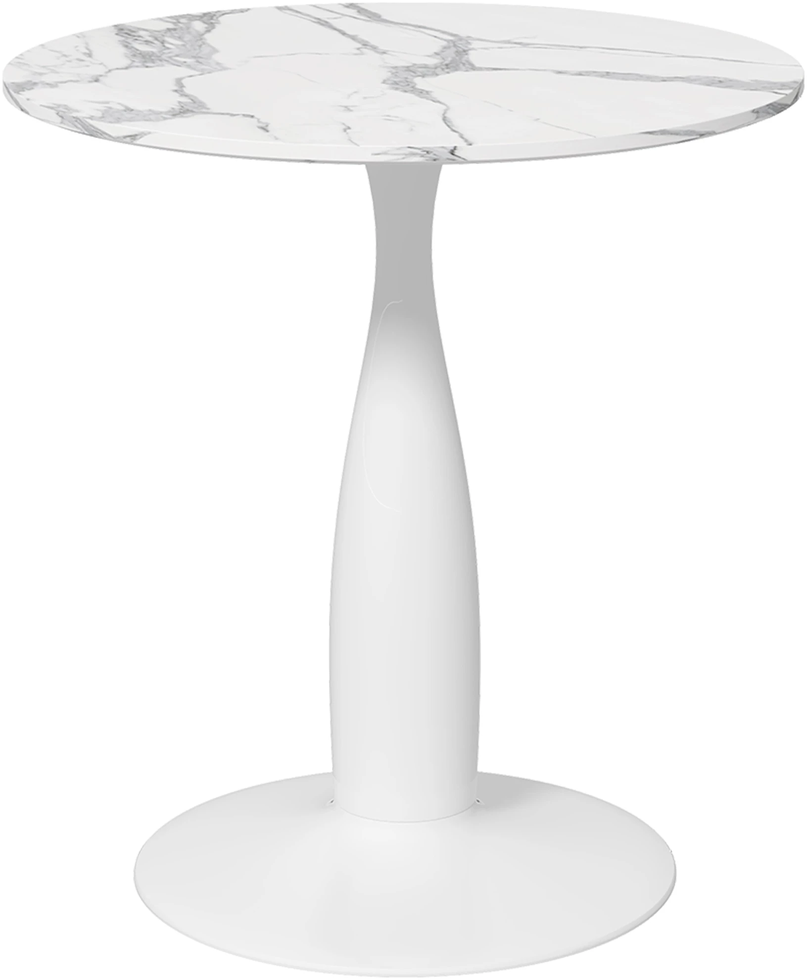 Kjøkkenbord – Spisebord for To Moderne Rundt MarmorLook Hvit 70 x 74 cm Tre & Stål AS Kjøkkenbord – Spisebord for To Moderne Rundt MarmorLook Hvit 70 x 74 cm Tre & Stål AS