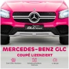 Barnebil Mercedes-Benz GLC Coupé rosa 12V lisensiert med fjernkontroll, LED-lys & MP3 105×68×50 cm