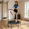 Fitness-trampolin med justerbart håndtak – skånsom og effektiv trening for kondisjon, koordinasjon og balanse