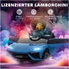 Elbil for barn Lamborghini med 12V batteri og fjernkontroll blå 101,5 × 49 × 43 cm