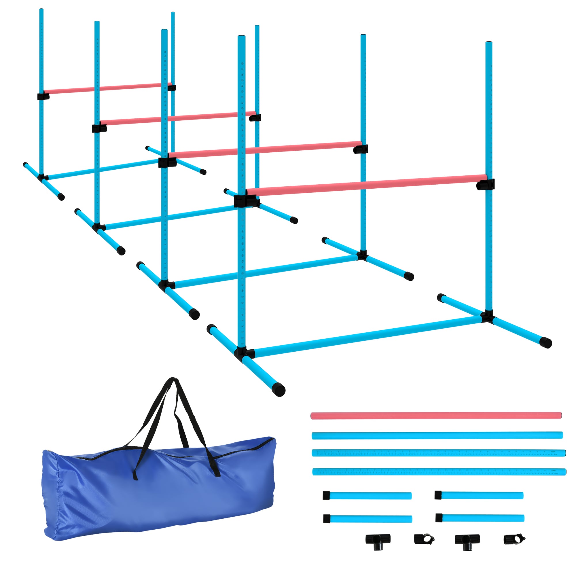 Justerbart Hundetreningssett Lyseblå 99 x 65 x 94 cm Plast