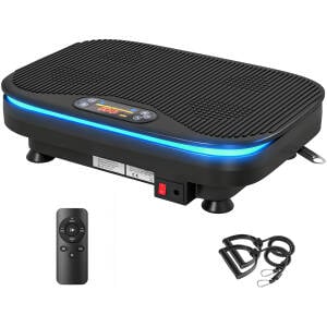 Vibrasjonsplate med Bluetooth, 3 automatiske programmer og 99 hastighetsnivåer – 120 kg