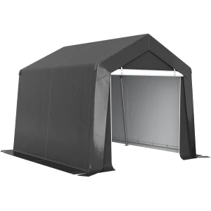 Vanntett garasjetelt/carport mørkegrå – 3 × 3 m AS Vanntett garasjetelt/carport mørkegrå – 3 × 3 m AS