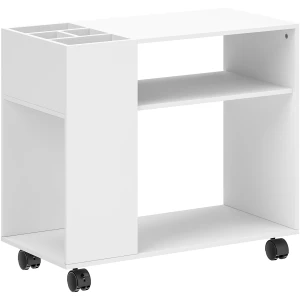 Skriverbord Hvit 70 x 34 x 60 cm Med Hyller Skriverbord Hvit 70 x 34 x 60 cm Med Hyller