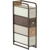 Baderomshylle Natur 36,5 x 33 x 110 cm Bambus Stål Baderomshylle Natur 36,5 x 33 x 110 cm Bambus Stål