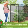 Fruktbur Plantebeskyttelsesnett Svart Med Glidelåsdør