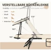 Sammenleggbar Solseng Med Soltak Beige 2-pakning