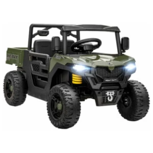 Elektrisk UTV-kjøretøy, grønt – 2 motorer, fjernkontroll og musikkfunksjon, 3–8 år Elektrisk UTV-kjøretøy, grønt – 2 motorer, fjernkontroll og musikkfunksjon, 3–8 år