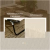 Sammenleggbar Solseng Med Soltak Beige 2-pakning