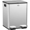 Søppelbøtte Sølv 2 x 30 L Rustfritt Stål Soft-Close Søppelbøtte Sølv 2 x 30 L Rustfritt Stål Soft-Close