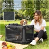 Sammenleggbar Hundetransportbur Armégrønn Med Vaskbar Pute Oxford-Stoff 20 kg
