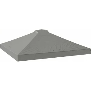 Erstatningstak Til Paviljong Lysegrå 3 x 3 m UV50+ Vanntett Erstatningstak Til Paviljong Lysegrå 3 x 3 m UV50+ Vanntett