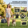 Sammenleggbar Hundetransportbur Armégrønn Med Vaskbar Pute Oxford-Stoff 20 kg