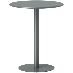 Rundt Spisebord Grå For 2 Personer Stål Rundt Spisebord Grå For 2 Personer Stål