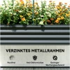 Plantekasse Med Drivhustopp Grå 120 X 55 X 140 Cm Metall