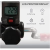 Pedaltrener For Seniorer Svart Justerbar Med LCD-Display