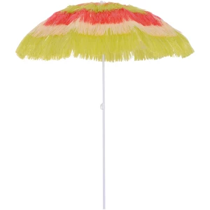 Hageparasoll Flerfarget Ø160 x 190 cm Høydejusterbar Hageparasoll Flerfarget Ø160 x 190 cm Høydejusterbar