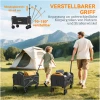 Sammenleggbar Tralle Svart 60 kg Med Justerbart Håndtak 360°
