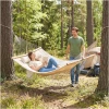 Utendørs Hengekøye Beige 200 x 140 cm Trestaver
